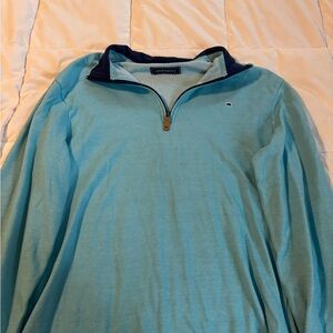 Crown & Ivy Men's Light Blue Zip-Up Sweater